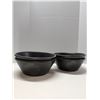 Image 1 : Nugu set of four taper edge bowls #20 black