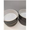 Image 2 : Nugu set of four straight edge serving bowls #11 black