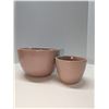 Image 1 : Nugu set of two nesting bowls # pink