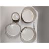 Image 2 : Nugu set of four each straight edge dip/salad/serving bowls #12 brick