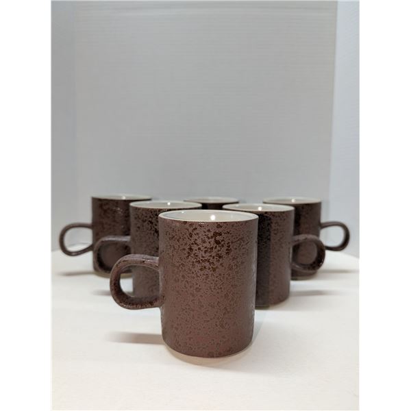 Nugu set of six mugs #12 brick