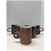 Image 1 : Nugu set of six mugs #12 brick