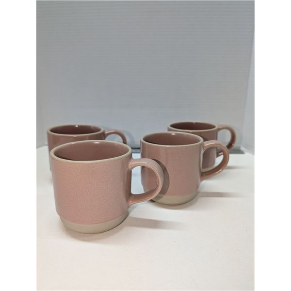 Nugu set of four mugs #? pink
