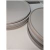 Image 2 : Nugu set of four each short edge salad/dinner plates #22 white