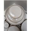 Image 2 : Nugu set of six each straight edge dip bowls/side/salad/dinner plates #12 brick