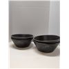 Image 1 : Nugu set of four taper edge bowls #20 black