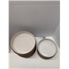 Image 1 : Nugu set of four each med/large curve edge bowls # sand