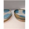 Image 2 : Nugu set of four straight edge salad plates #25