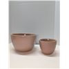 Image 1 : Nugu set of two nesting bowls # pink