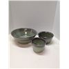 Image 1 : Nugu set of three taper edge bowls #9