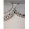 Image 3 : Nugu set of four each short edge salad/dinner plates #22 white