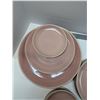 Image 2 : Nugu set of six each round side/salad/dinner plates # pink