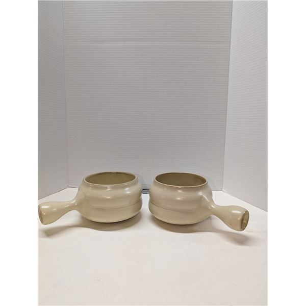 Nugu set of two soup pot bowls with handle #50
