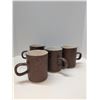 Image 1 : Nugu set of four mugs #12 brick