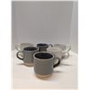 Image 1 : Nugu set of six mugs - three white, three grey