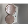 Image 1 : Nugu set of four each short edge salad/dinner plates #23 pink