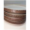Image 2 : Nugu set of four oval platters lg #12 brick