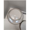Image 2 : Nugu set of four each straight edge side/salad plates #12 brick