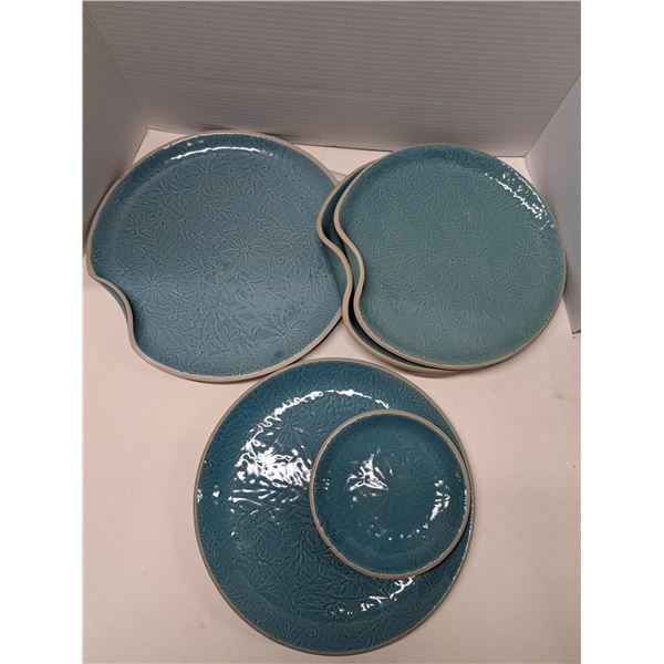 Nugu miscellaneous lot bent edge and round plates (5pcs) #6