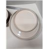 Image 2 : Nugu set of six each straight edge side/salad plates #12 brick