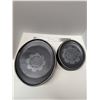 Image 1 : Nugu set of four each oval platters sm/lg #20 black