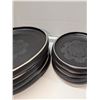 Image 2 : Nugu set of four each oval platters sm/lg #20 black