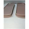 Image 2 : Nugu set of four rectangular platters sm # pink