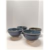 Image 1 : Nugu med round footed bowls #47a (3 of one and one of another interior colour)