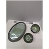 Image 2 : Nugu set of four each small dip bowls/small rectangular platters #9