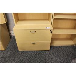 Maple 2 Drawer Lateral File Cabinet