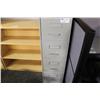Image 1 : Grey 4 Drawer File Cabinet