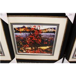 Print "lake And Red Trees" By Tom Tompson