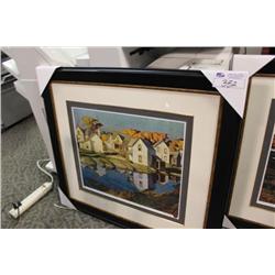 Print "white Villaage" By Aj Casson