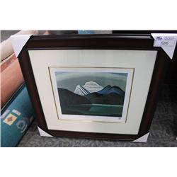 Print "mountains And Lake" By L Harris