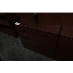 Rosewood Combo File Cabinet