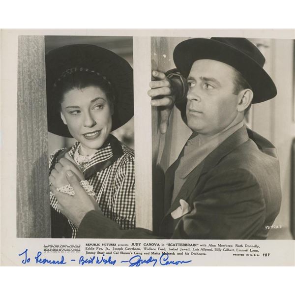 Scatterbrain Judy Canova signed photo