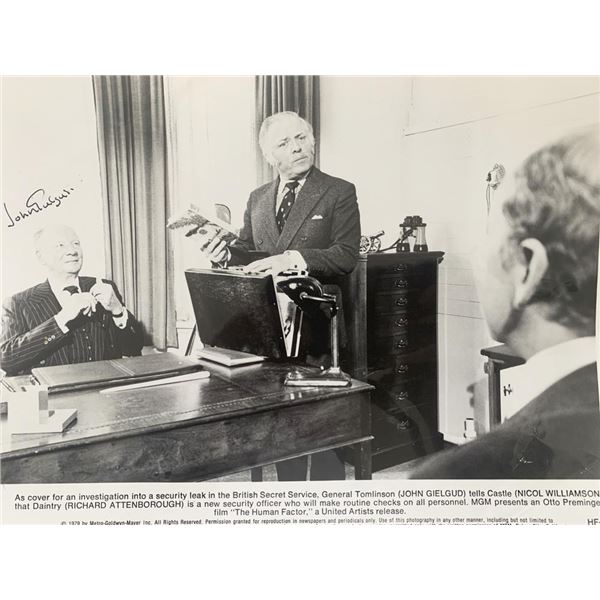 Arthur John Gielgud signed photo