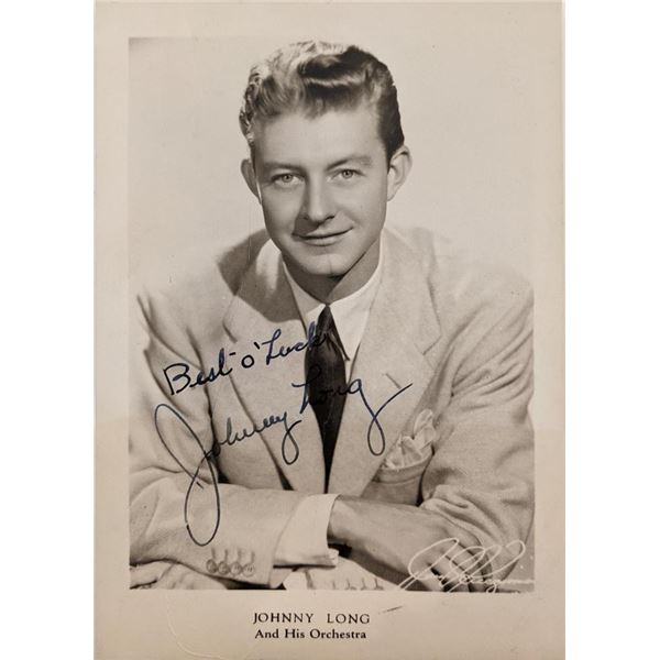The Man Whose Long On Music Johnny Long Signed Photo