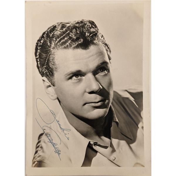 Youngest Academy Award Winner for Best Actor Jackie Cooper Signed Photo