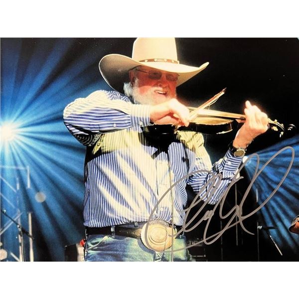 Charlie Daniels signed photo