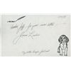 Image 1 : Yankee Doodle Dandy Joan Leslie signed note