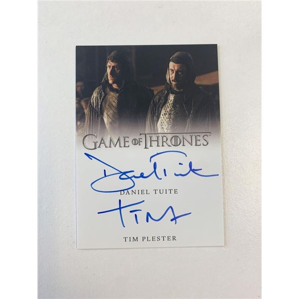 Game of Thrones signed card