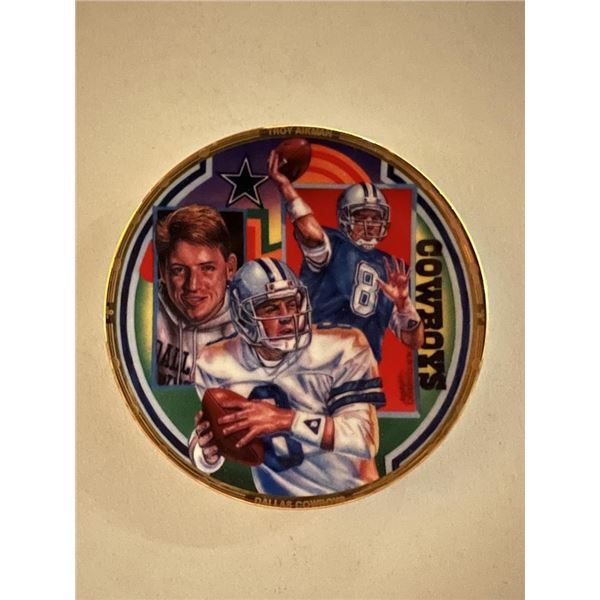 Troy Aikman 1991 porcelain plate