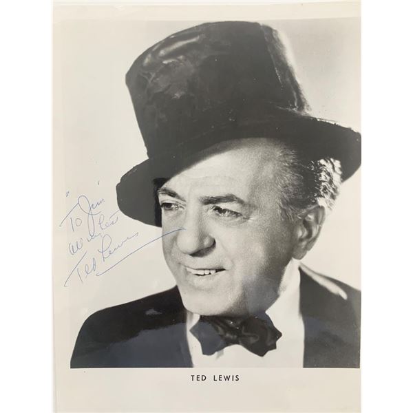 Is Everybody Happy Ted Lewis signed photo