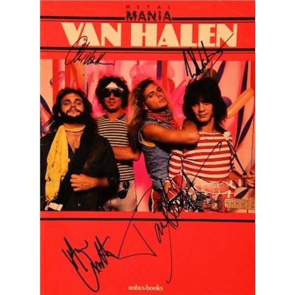 Van Halen signed music book