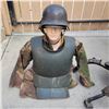 Image 1 : WW1 German Sappenpanzer Trench Body Armour Plus Original Helmet & Brow Plate