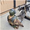 Image 3 : WW1 German Sappenpanzer Trench Body Armour Plus Original Helmet & Brow Plate