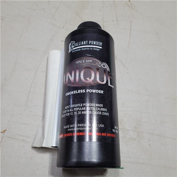 Alliant Unique Smokeless  Powder 1 Pound