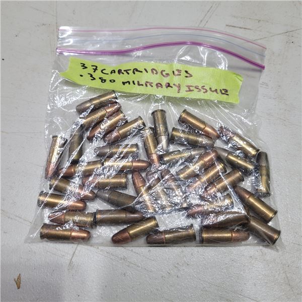 .380 Military Cartridges 37 Count