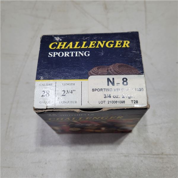 28ga 2 3/4" Challenger Lead Shotshells